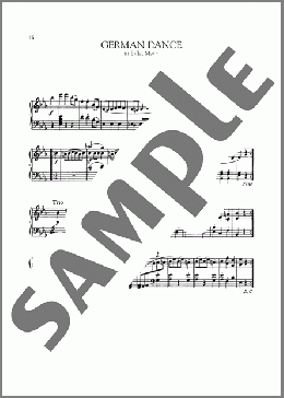 German Dance In E-Flat Major, WoO 8, No. 5(Ludwig van Beethoven) 楽譜 ピアノ（ソロ） ダウンロード