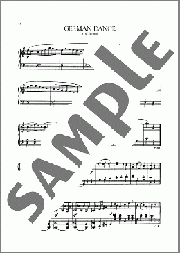 German Dance In C Major, WoO 8, No. 7(Ludwig van Beethoven) 楽譜 ピアノ（ソロ） ダウンロード