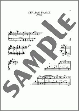 German Dance In G Major, WoO 8, No. 6(Ludwig van Beethoven) 楽譜 ピアノ（ソロ） ダウンロード