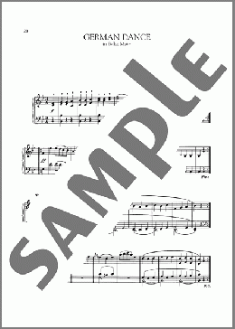 German Dance In B-Flat Major, WoO 13, No. 2(Ludwig van Beethoven) 楽譜 ピアノ（ソロ） ダウンロード