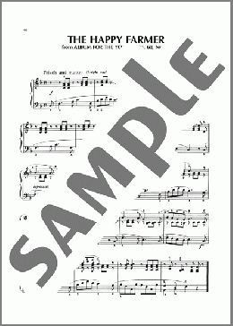 The Happy Farmer Returning From Work, Op. 68, No. 10(Robert Schumann) 楽譜 ピアノ（ソロ） ダウンロード