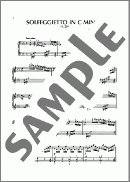 Solfegietto In C Minor, H. 220(Carl Philipp Emanuel Bach) 楽譜 ピアノ（ソロ） ダウンロード