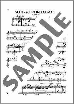 Scherzo In B-Flat Major, D. 593, No. 1(Franz Schubert) 楽譜 ピアノ（ソロ） ダウンロード