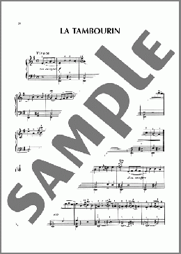 La Tambourin(Jean-Philippe Rameau) 楽譜 ピアノ（ソロ） ダウンロード