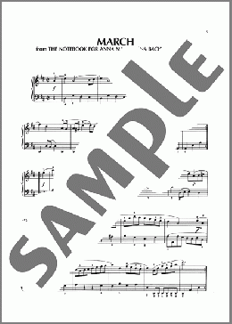 March In D Major, BWV Appendix 122(Carl Philipp Emanuel Bach) 楽譜 ピアノ（ソロ） ダウンロード