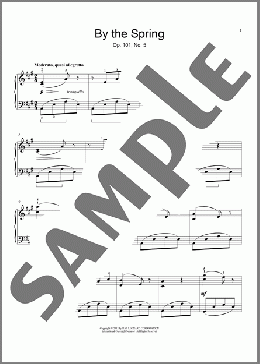 By The Spring, Op. 101, No. 5(Cornelius Gurlitt) 楽譜 ピアノ（ソロ） ダウンロード