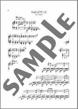 Bagatelle In C Major, Op. 33, No. 2(Ludwig van Beethoven) 楽譜 ピアノ（ソロ） ダウンロード