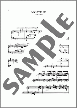 Bagatelle In E-Flat Major, Op. 33, No. 1(Ludwig van Beethoven) 楽譜 ピアノ（ソロ） ダウンロード