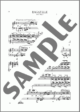 Bagatelle In C Major, Op. 33, No. 5(Ludwig van Beethoven) 楽譜 ピアノ（ソロ） ダウンロード