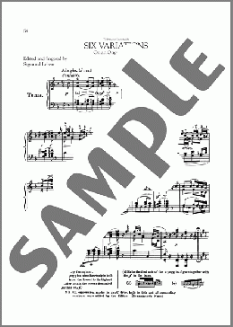 6 Variations, Op. 34(Ludwig van Beethoven) 楽譜 ピアノ（ソロ） ダウンロード