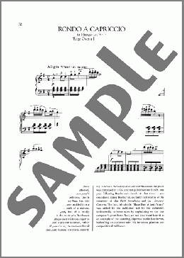 Rondo A Capriccio In Hungarian Style, Op. 129(Ludwig van Beethoven) 楽譜 ピアノ（ソロ） ダウンロード