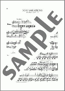 9 Variations On A March By Dressler, WoO 63(Ludwig van Beethoven) 楽譜 ピアノ（ソロ） ダウンロード