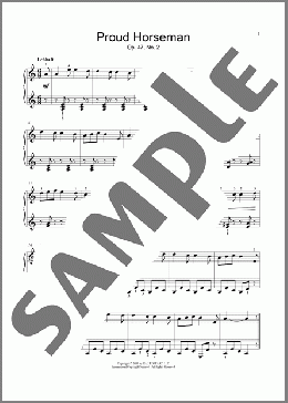 Proud Horseman, Op. 47, No. 2(Robert Fuchs) 楽譜 ピアノ（ソロ） ダウンロード