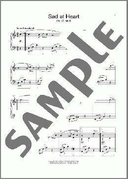 Sad At Heart, Op. 47, No. 5(Robert Fuchs) 楽譜 ピアノ（ソロ） ダウンロード