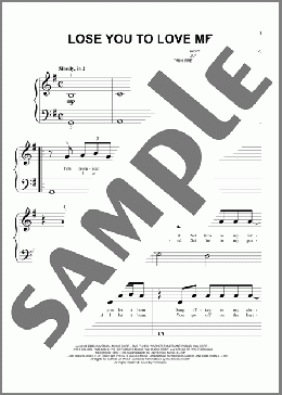 Lose You To Love Me(Selena Gomez) 楽譜 ピアノ（ソロ） ダウンロード