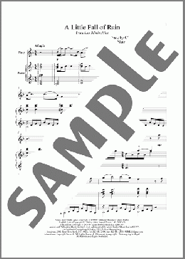 A Little Fall Of Rain (from Les Miserables)(Alain Boublil/Jean-Marc Natel/Herbert Kretzmer/Claude-Michel Schonberg/Boublil and Schonberg) 楽譜 その他 ダウンロード