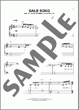 Gale Song(The Lumineers) 楽譜 ピアノ（ソロ） ダウンロード