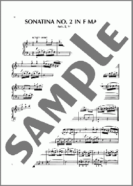 Sonatina In F Major, Anh. 5, No. 2(Ludwig van Beethoven) 楽譜 ピアノ（ソロ） ダウンロード