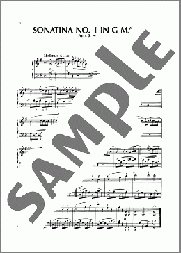 Sonatina In G Major, Anh. 5, No. 1(Ludwig van Beethoven) 楽譜 ピアノ（ソロ） ダウンロード