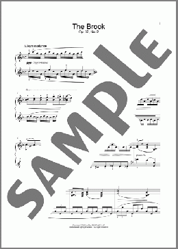 The Brook, Op. 32, No. 2(Edward MacDowell) 楽譜 ピアノ（ソロ） ダウンロード