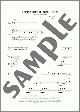 Empty Chairs At Empty Tables (from Les Miserables)(Alain Boublil/Herbert Kretzmer/Claude-Michel Schonberg/Boublil and Schonberg) 楽譜 その他 ダウンロード