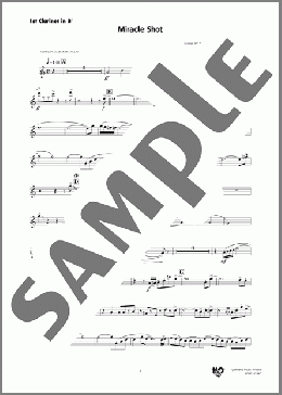 Miracle Shot(1st Clarinet in B♭)(Kazuhiro Ishikawa/Shinya Naito) 楽譜 吹奏楽（パート） ダウンロード 定額サブスク