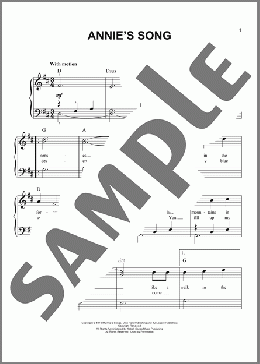 Annie's Song(John Denver) 楽譜 その他 ダウンロード