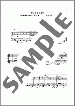 Melody, Op. 68, No. 1(Robert Schumann) 楽譜 ピアノ（ソロ） ダウンロード