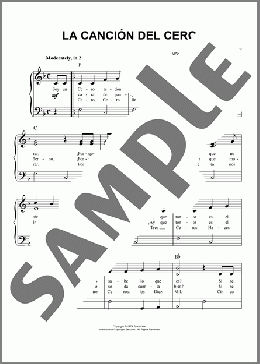 La Cancion Del Cero(Marlore Anwandter de Johnson) 楽譜 ピアノ（ソロ） ダウンロード