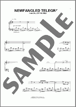 Newfangled Telegram (from The Call Of The Wild) (arr. Batu Sener)(John Powell) 楽譜 ピアノ（ソロ） ダウンロード