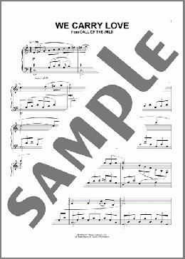 We Carry Love (from The Call Of The Wild) (arr. Batu Sener)(John Powell) 楽譜 ピアノ（ソロ） ダウンロード