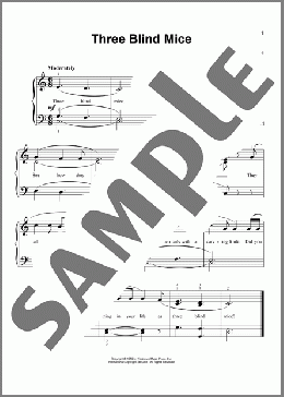 Three Blind Mice (arr. Denes Agay)(Traditional) 楽譜 ピアノ（ソロ） ダウンロード