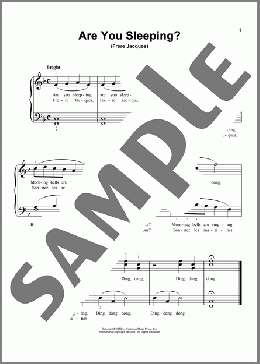 Frere Jacques (Are You Sleeping?) (arr. Denes Agay)(Traditional) 楽譜 ピアノ（ソロ） ダウンロード