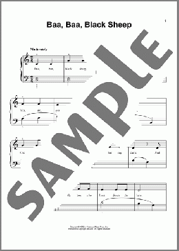 Baa Baa Black Sheep (arr. Denes Agay)(Traditional) 楽譜 ピアノ（ソロ） ダウンロード