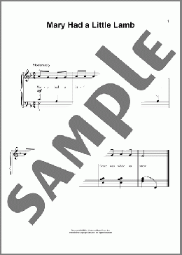 Mary Had A Little Lamb (arr. Denes Agay)(Traditional/Sarah Josepha Hale) 楽譜 ピアノ（ソロ） ダウンロード