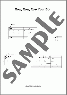 Row, Row, Row Your Boat (arr. Denes Agay)(Traditional) 楽譜 ピアノ（ソロ） ダウンロード