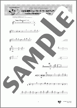 小さな世界【ニューヨーク・ワールドフェア】(1st & 2nd Flutes)(Richard M.Sherman/Robert B.Sherman) 楽譜 吹奏楽（パート） ダウンロード