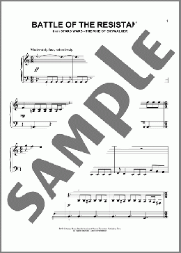 Battle Of The Resistance (from The Rise Of Skywalker)(John Williams) 楽譜 ピアノ（ソロ） ダウンロード