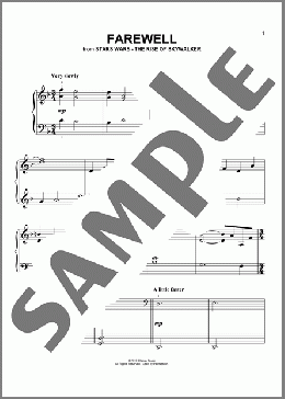 Farewell (from The Rise Of Skywalker)(John Williams) 楽譜 ピアノ（ソロ） ダウンロード