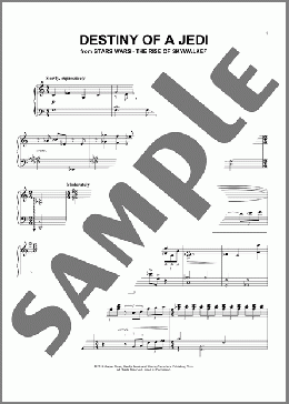 Destiny Of A Jedi (from The Rise Of Skywalker)(John Williams) 楽譜 ピアノ（ソロ） ダウンロード