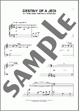 Destiny Of A Jedi (from The Rise Of Skywalker)(John Williams) 楽譜 ピアノ（ソロ） ダウンロード