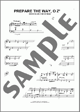 Prepare The Way, O Zion(Frans Mikael Frazen/Then Swenska Psalmboken) 楽譜 ピアノ（ソロ） ダウンロード