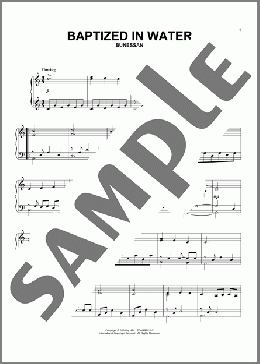 Baptized In Water(Traditional Gaelic Melody/Michael Saward) 楽譜 ピアノ（ソロ） ダウンロード