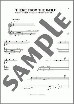 Theme From The X-Files(Mark Snow) 楽譜 その他 ダウンロード