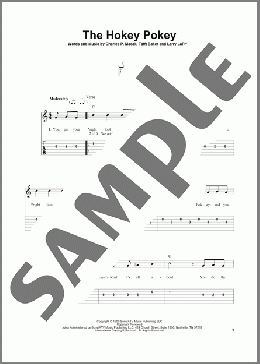 The Hokey Pokey(Tafft Baker/Larry LaPrise/Charles P. Macak) 楽譜 ギター（ソロ） ダウンロード