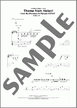 Theme From Hatari!(Henry Mancini) 楽譜 ギター（その他） ダウンロード