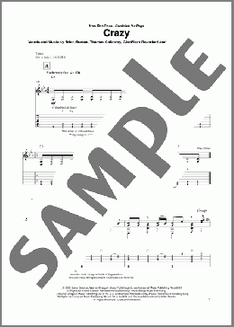 Crazy(Gnarls Barkley) 楽譜 ギター（その他） ダウンロード