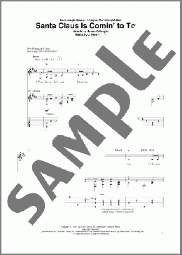 Santa Claus Is Comin' To Town(J. Fred Coots/Haven Gillespie) 楽譜 ギター（その他） ダウンロード