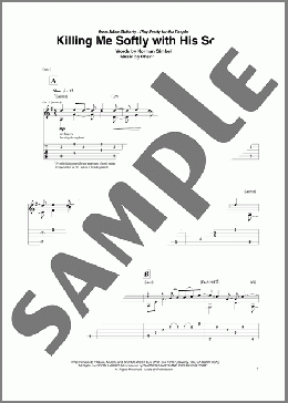 Killing Me Softly With His Song(Roberta Flack/Fugees) 楽譜 ギター（その他） ダウンロード