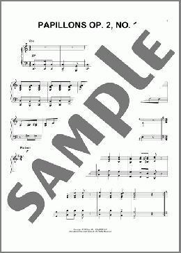 Papillons, Op. 2, No. 10 ”Waltz Vivo”(Robert Schumann) 楽譜 ピアノ（ソロ） ダウンロード